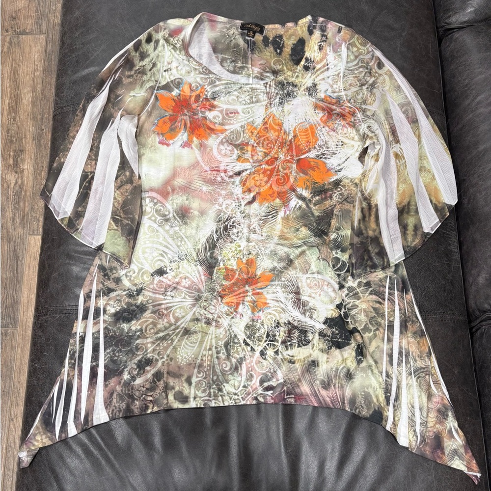 Cal Style Floral Print Women's Top